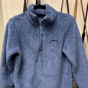 Patagonia Fuzzy Blue Half-Zip Jacket